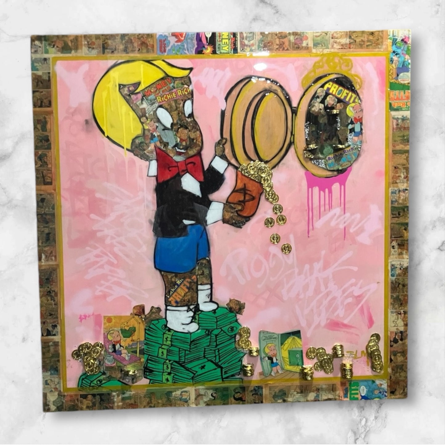 Rags To Riches 16” x 16” High Gloss Prints
