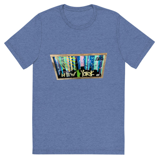 New York Art Short Tri-Blend Short Sleeve T-shirt